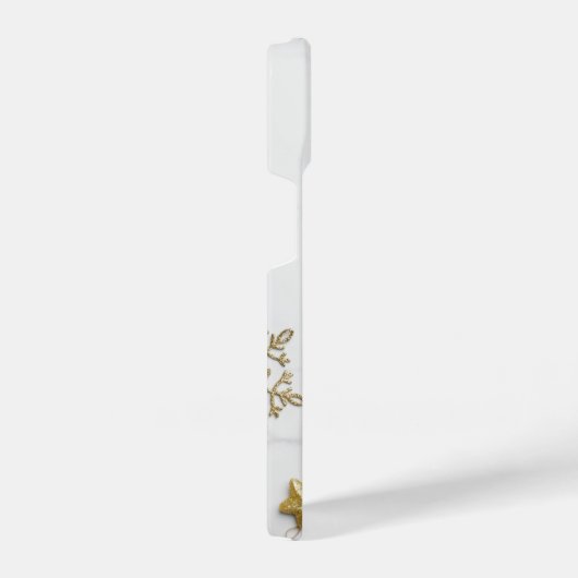 Coque Pour iPhone 14 Elegant Gold And White Marble (Côté droit)