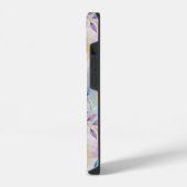 Coque Pour iPhone 14 Elegant Gold Botanical Marble Mongram (Côté gauche)