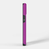 Coque Pour iPhone 14 Élégant Nom en Calligraphie Script Blanc Violet (Côté droit)