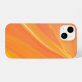Coque Pour iPhone 14  Elegant Orange Marble  (Verso Horizontal)