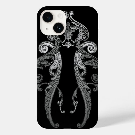 Coque Pour iPhone 14 Elégant Ornate Goth Design iPhone 6 Coque (Verso)