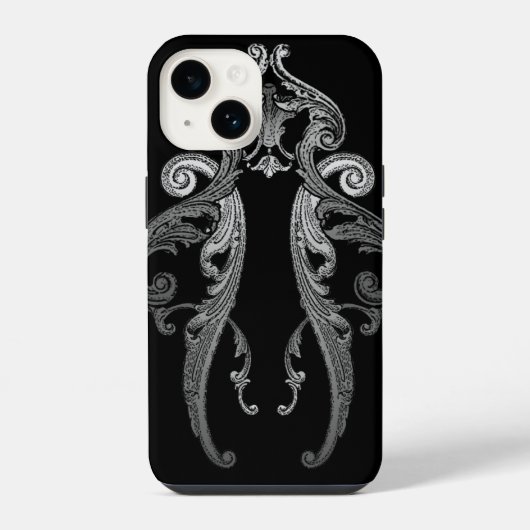 Coque Pour iPhone 14 Elégant Ornate Goth Design iPhone 7 Coque (Verso)
