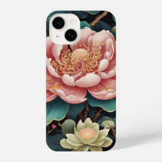 Coque Pour iPhone 14 Elégant Peony Blossom Botanique Art