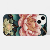 Coque Pour iPhone 14 Elégant Peony Blossom Botanique Art (Verso Horizontal)