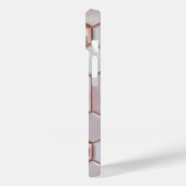 Coque Pour iPhone 14 Élégant Rose Gold Geometry iPhone 16 Plus Coque (Verso / Gauche)