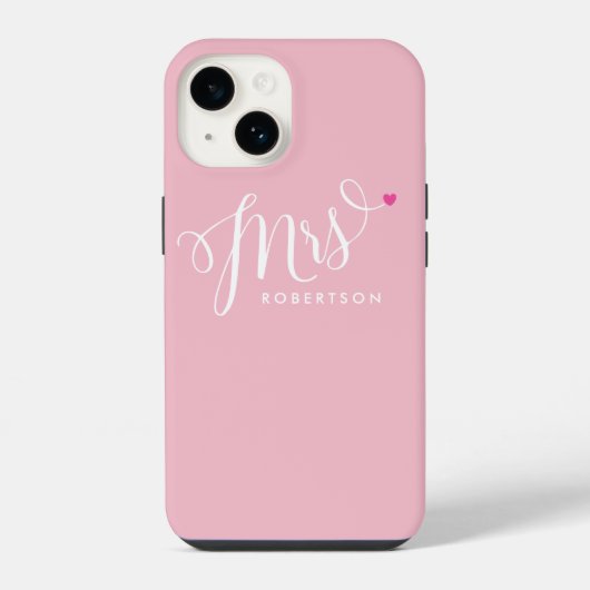 Coque Pour iPhone 14 Élégant Script Moderne Mariée Future Mme (Verso)