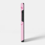 Coque Pour iPhone 14 Élégant stylé Simple Pink Nom de script (Côté gauche)