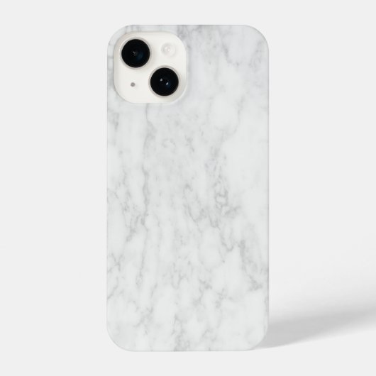 Coque Pour iPhone 14 Elegant White Marble (Verso)