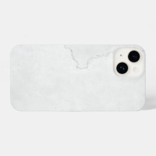 Coque Pour iPhone 14 Elegant White Marble  (Verso Horizontal)