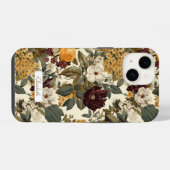 Coque Pour iPhone 14 Elégante Hydrangée Vintage Fleurs (Verso Horizontal)