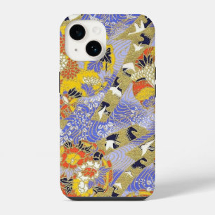 Coque Pour iPhone 14 Elégante Japonaise Washi Origami Grues Lucky
