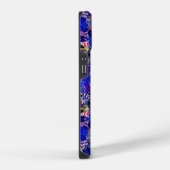 Coque Pour iPhone 14 Éléments abstraits bleus mignons (Côté droit)