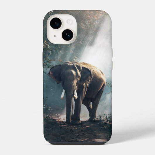 Coque Pour iPhone 14 éléphant (Verso)