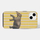 Coque Pour iPhone 14 Éléphant à points de Saffron Spice Moods (Verso Horizontal)