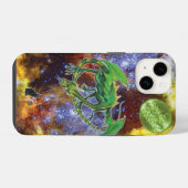 Coque Pour iPhone 14 Emerald Cosmic Dragon Coque-Mate coque iphone (Verso Horizontal)