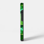 Coque Pour iPhone 14 Emerald green agate marble name script (Côté gauche)