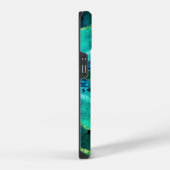 Coque Pour iPhone 14 Emerald green agate marble name script (Côté droit)