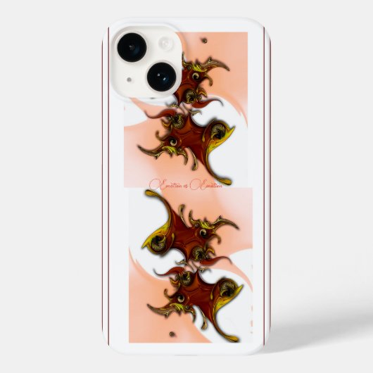 Coque Pour iPhone 14 "Emotion vs Emotion", Coque Apple iPhone 14 (Verso)