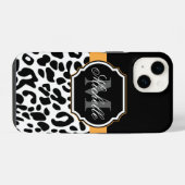 Coque Pour iPhone 14 Empreinte de léopard (Verso Horizontal)