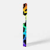 Coque Pour iPhone 14 Empreinte de léopard arc-en-ciel (Côté droit)