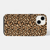 Coque Pour iPhone 14 Empreinte de léopard Brown (Verso Horizontal)