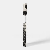 Coque Pour iPhone 14 Empreinte de léopard Parties scintillant argent (Côté droit)