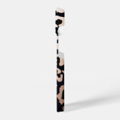 Coque Pour iPhone 14 Empreinte de léopard rose Gold Foil (Côté gauche)