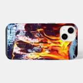Coque Pour iPhone 14 En feu (Verso Horizontal)