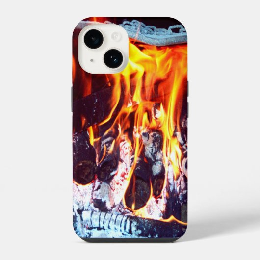 Coque Pour iPhone 14 En feu (Verso)
