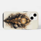 Coque Pour iPhone 14 Épée céleste avec ailes d'ange (Verso Horizontal)