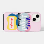Coque Pour iPhone 14 Épouse, mari loyal, force  (Verso Horizontal)