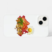 Coque Pour iPhone 14 Escouade de Ketchup humoristique pour Bacon (Verso Horizontal)