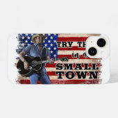 Coque Pour iPhone 14 Essayez cela dans une petite ville (Verso Horizontal)