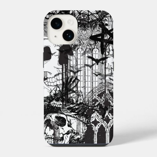 Coque Pour iPhone 14 Esthétique Grunge (Verso)