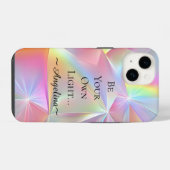 Coque Pour iPhone 14 Esthétique holographique (Verso Horizontal)
