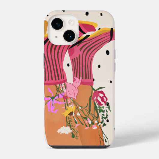 Coque Pour iPhone 14 Étapes botaniques (Verso)