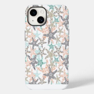 Coque Pour iPhone 14 Étoile de mer motif sans couture
