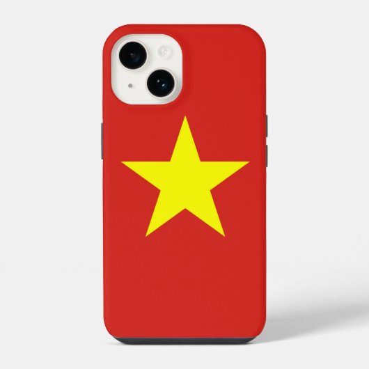 Coque Pour iPhone 14 Étui Apple Case-Mate patriotique, drapeau du Vietn (Verso)