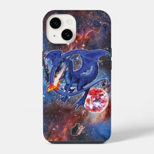 Coque Pour iPhone 14 Étui Azurite Cosmic Dragon Case-Mate pour iPhone
