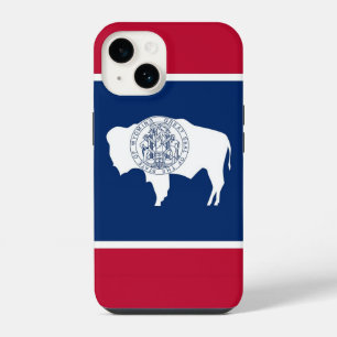 Coque Pour iPhone 14 Étui Case-Mate Apple 14 Drapeau du Wyoming, Patrio