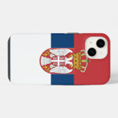 Coque Pour iPhone 14 Étui Case-Mate Apple 14 Drapeau serbe (Verso Horizontal)