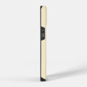 Coque Pour iPhone 14 Étui crème moderne minimal élégant monogramme init (Côté droit)