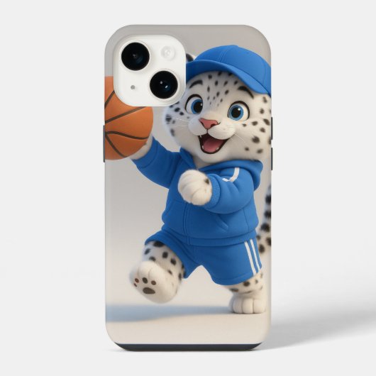 Coque Pour iPhone 14 Étui d'action sportive Léopard (Verso)