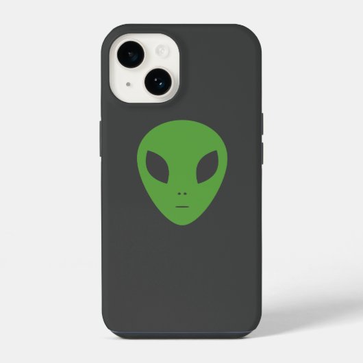 Coque Pour iPhone 14 Étui de téléphone Alien Vert (Verso)
