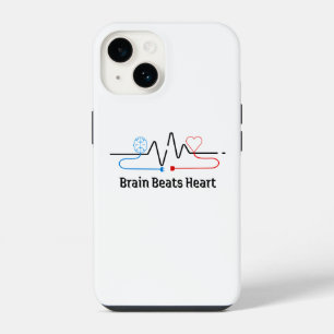 Coque Pour iPhone 14 Étui de téléphone Cerveau sur Cœur