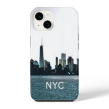 Étui de téléphone noir et blanc NYC