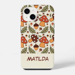 Coque Pour iPhone 14 Étui de téléphone personnalisé champignon et gland