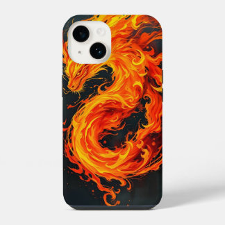 Coque Pour iPhone 14 Étui dragon de feu