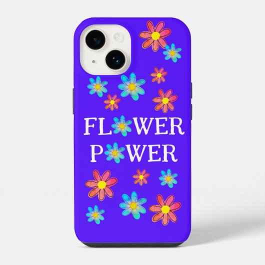 Coque Pour iPhone 14 Étui Fleur Power Fun Case-Mate pour iPhone (Verso)