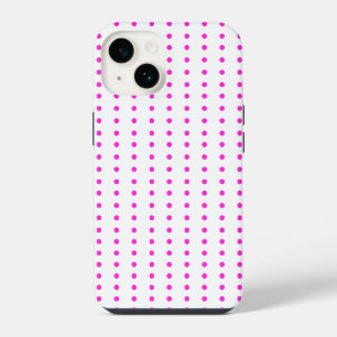 Coque Pour iPhone 14 Étui iPhone 14 à pois roses mignon